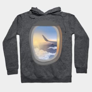 Airplane Window Sunrise Hoodie